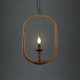 Retro 1 Lamp Hemp Rope Chandelier Retro Country Style