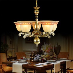 Chandeliers Five Lights 220V Bronze European Retro Classic