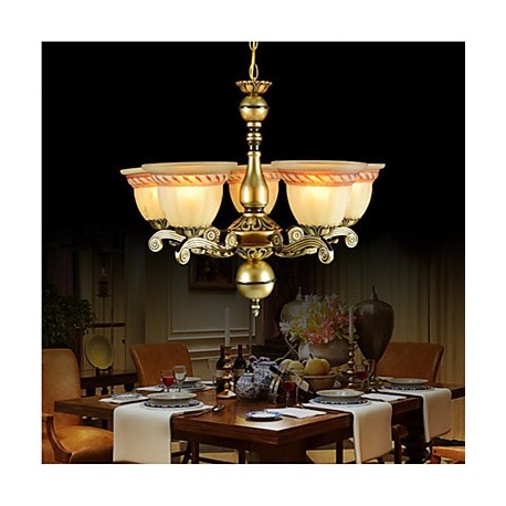 Chandeliers Five Lights 220V Bronze European Retro Classic