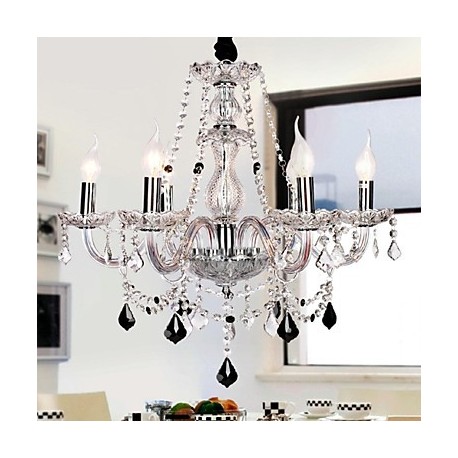 Candle Featured Luxury 6 Lights Chandelier