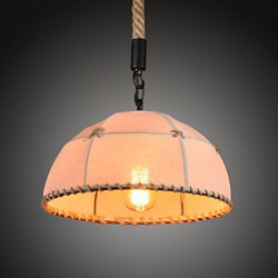 Retro handmake hemp rope countyard chandelier lamp in the industrial countryside style