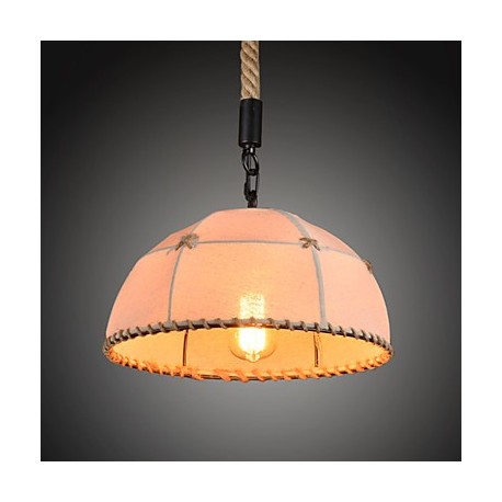 Retro handmake hemp rope countyard chandelier lamp in the industrial countryside style