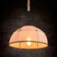 Retro handmake hemp rope countyard chandelier lamp in the industrial countryside style