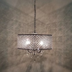 MAX:60W Traditional/Classic Crystal Painting Metal Chandeliers Living Room / Bedroom / Dining Room / Study Room/Office / Entry