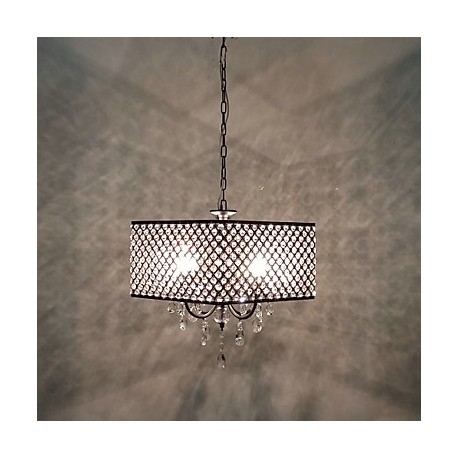 MAX:60W Traditional/Classic Crystal Painting Metal Chandeliers Living Room / Bedroom / Dining Room / Study Room/Office / Entry