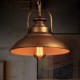 Retro Pendant Light with Metal Umbrella Shade in Old Factory Style