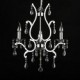 Crystal Chandelier with 3 Lights in Metal