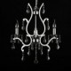 Crystal Chandelier with 3 Lights in Metal