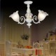 Flush Mount Three Lights 220V White European Retro Classic