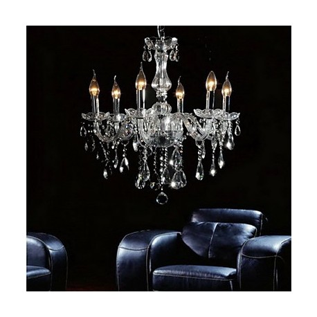 Elegant Crytal Chandelier with 6 Lights