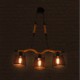 Retro Creative Personality Coffee Hall Three Pastoral Restaurant Bar head Rope Chandelier