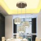 Single 3 Light 24W Dining Room LED Crystal Pendant Light LED Restaurant Droplight