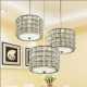 Single 3 Light 24W Dining Room LED Crystal Pendant Light LED Restaurant Droplight