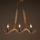 Candle Hemp Chandeliers Vintage Pendant Wrought Iron Bar Restaurant Wave Hemp Rope Chandelier