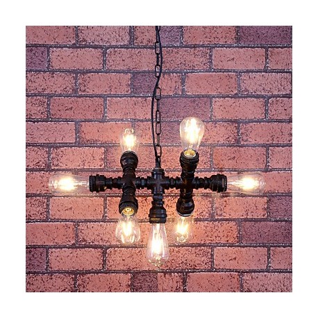 MAX:60W Vintage Bulb Included Painting Metal Chandeliers Living Room / Bedroom / Dining Room / Entry / Hallway