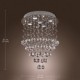 Crystal Chandelier with 5 lights - Baroque Design (K9 Crystal)