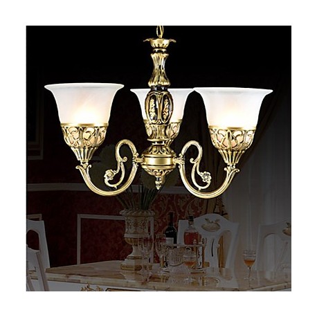 Traditional/Classic Bronze Metal Chandeliers Living Room / Bedroom / Dining Room / Study Room/Office