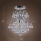 Max 40W Modern/Contemporary Crystal / Mini Style Electroplated Metal Chandeliers / Flush Mount Living Room / Dining Room / Entry