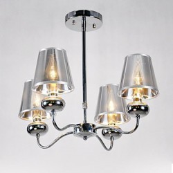 Maximum60W Modern/Contemporary Mini Style Electroplated Metal Chandeliers / Pendant Lights / Flush MountLiving Room / Bedroom / 