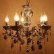 Modern Silver Acrylic Crystal Style Chandelier With 5 Lights