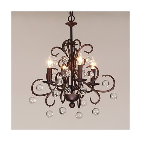 Max 40W Traditional/Classic Painting Metal Chandeliers Living Room / Bedroom