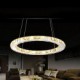 LED Crystal Pendant Lights Lighting Lamps Modern Fixtures Amber K9 Crystal Round Single Ring 30CM