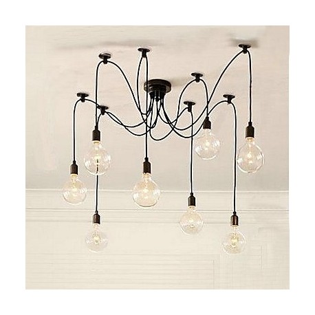 Bulb Chandelier Rural Contracted Style Of North America