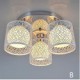 Three LED Ceiling Glass Dome Light