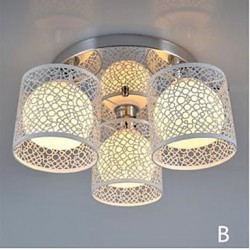 Three LED Ceiling Glass Dome Light