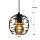 Globe Shape Europe Style Vintage Chandeliers for Dining Room,Black