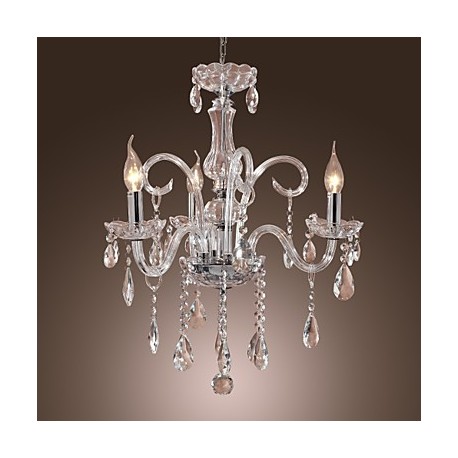 Max 40W Rustic/Lodge Crystal Others Crystal Chandeliers Living Room