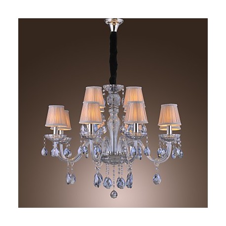 Max 60W Traditional/Classic Crystal Electroplated Glass Chandeliers Living Room / Bedroom / Dining Room / Study Room/Office