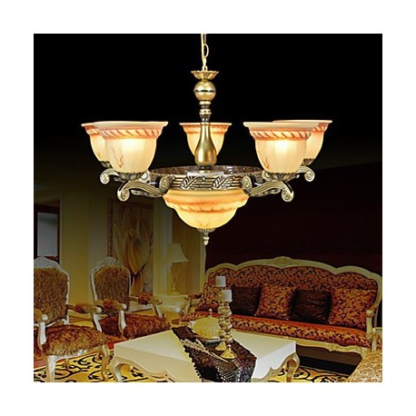 Traditional/Classic / Vintage / Retro Bronze Metal Chandeliers Living Room / Bedroom / Dining Room / Study Room/Office / Hallway