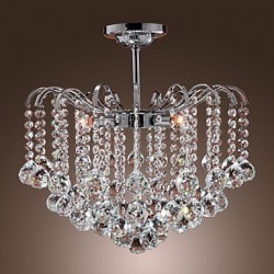 Max 40W Modern/Contemporary Crystal Painting Metal Chandeliers Living Room / Dining Room / Kitchen