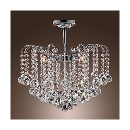 Max 40W Modern/Contemporary Crystal Painting Metal Chandeliers Living Room / Dining Room / Kitchen