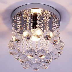 Flush Mount K9 Crystal / Mini Style Modern Chandelier