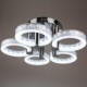 LED Acrylic Chandelier with 5 lights (Chrome Finish)