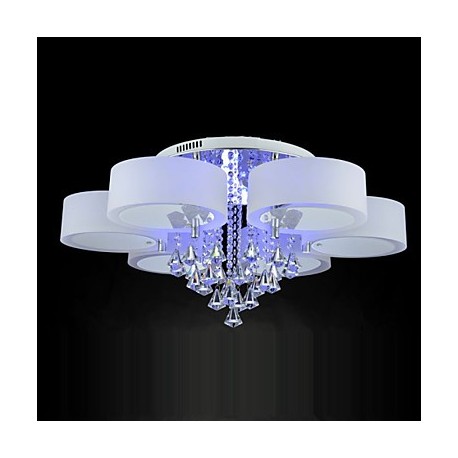 Remote Control Flush Mount Crystal / LED Included Modern/Contemporary