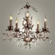 40-60 Vintage Candle Style Antique Brass Metal Chandeliers Bedroom