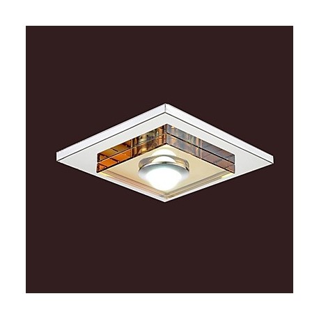 UMEI 3W Led Amber Crystal Ceiling light, 1 light, Flush Mounted