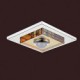 UMEI 3W Led Amber Crystal Ceiling light, 1 light, Flush Mounted