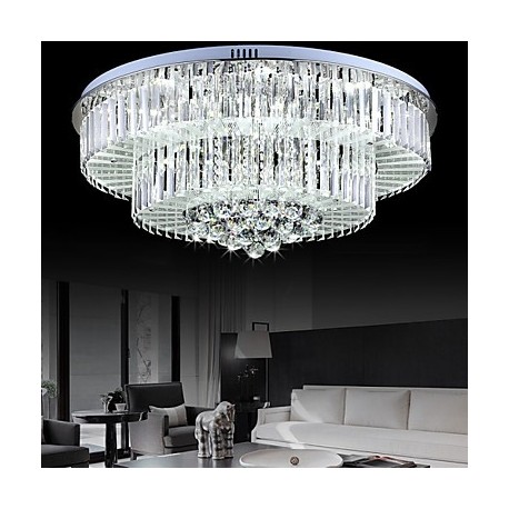 Flush Mount LED with Remote Control Modern/Contemporary Living Room/Bedroom/Dining Room/Study Room/Office Glass