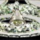 LED Crystal Flush Mount, 3 Lights, Modern Transparent Electroplating Stainless Steel