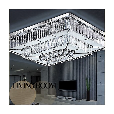 32W Modern/Contemporary LED Glass Flush Mount Living Room / Bedroom / Dining Room / Study Room/Office