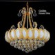 Modern Luxury Chandeliers Crystal Living Room LED Pendant Light Diameter 50CM Contains 8 LED Bulbs