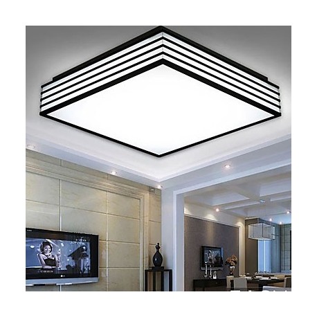 220V 28*28CM 5-10銕ontracted And Contemporary Black And Square Dome Light Lamp Led Light