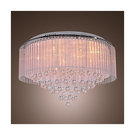 Max 20W Modern/Contemporary Crystal Electroplated Flush Mount Living Room / Bedroom / Dining Room