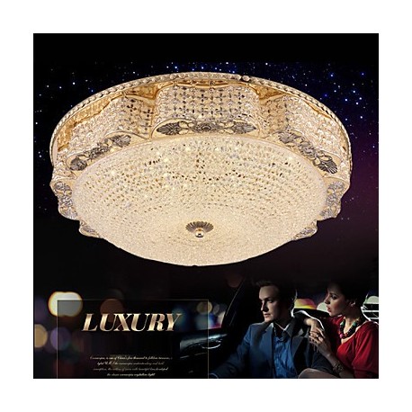 Modern Luxury 60W LED Crystal Ceiling mounted Light Bedroom LED Absorb Dome Light Diameter 50CM