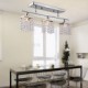 Linear Chandelier Island Light Crysal 3 Lights