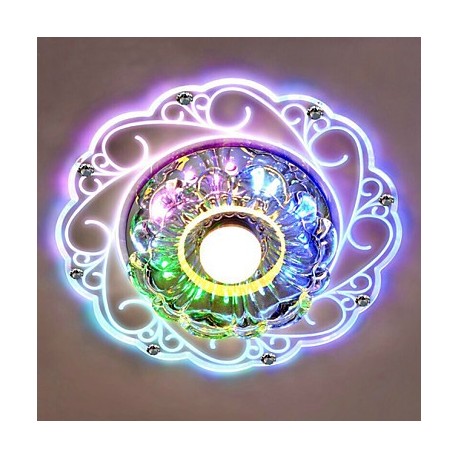 20*12CM Crystal Ceiling Lamp Spotlight LED SMD 3W Creative Lamp Tube Light Colorful Color Dome Light